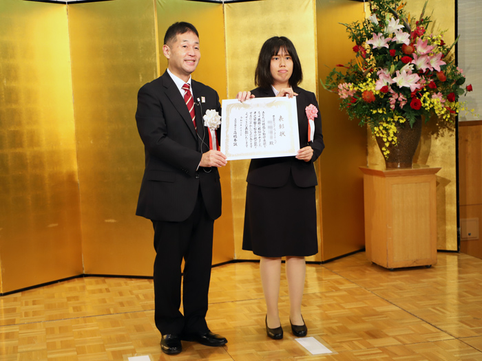 優秀勤労障害者表彰の様子